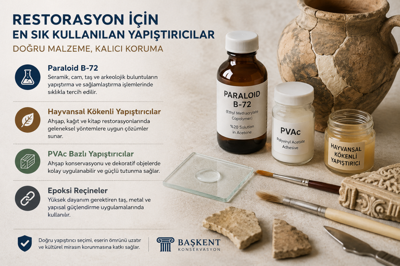 Restorasyon İçin En Sık Kullanılan Yapıştırıcılar ve Kullanım Alanları