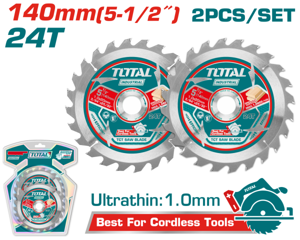 YEDEK DAİRE TESTERE BIÇAĞI 140 mm 2 Lİ
