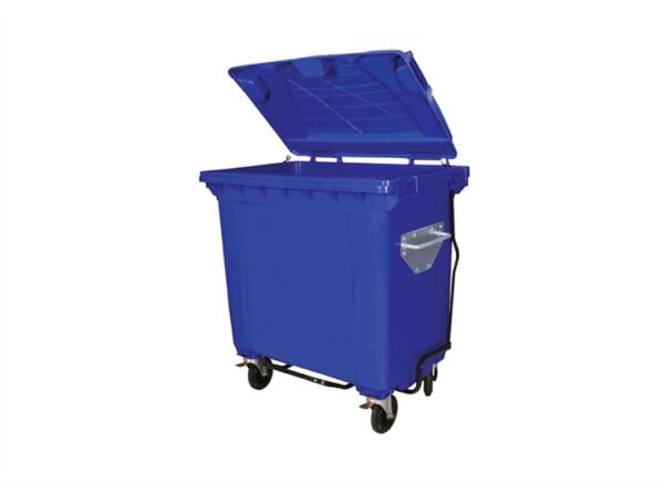 Plastik Çöp Kovası 660 Litre Pedallı