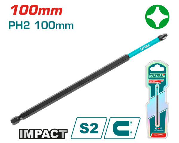 DARBELİ 100MM PH2 BİTS UÇU KARTELALI