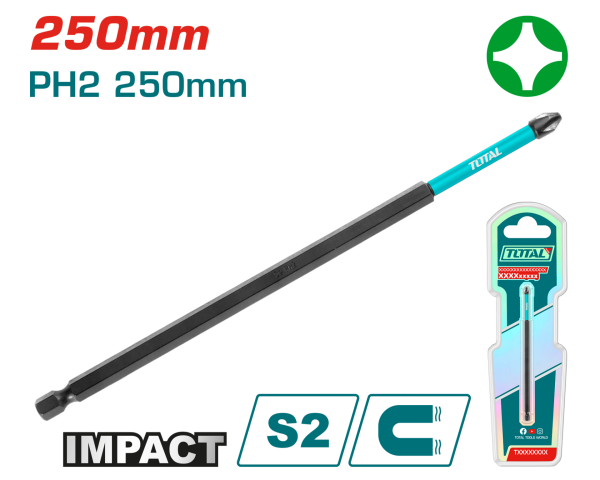 DARBELİ 250MM PH2 BİTS UÇU KARTELALI