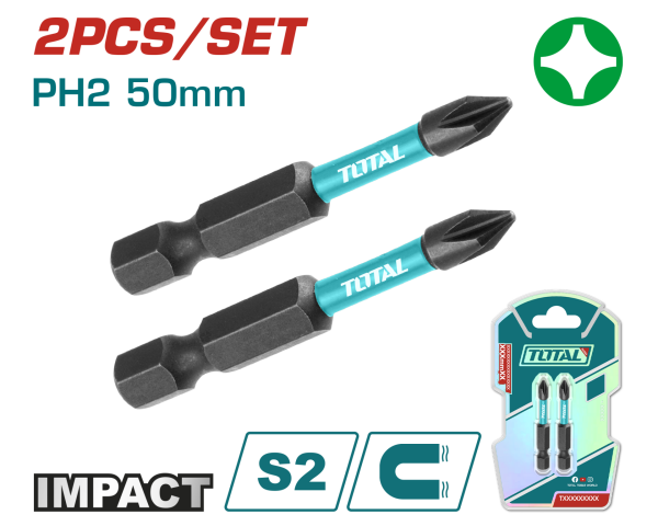 DARBELİ PH2X50 MM BİTS UCU 2 Lİ PAKET