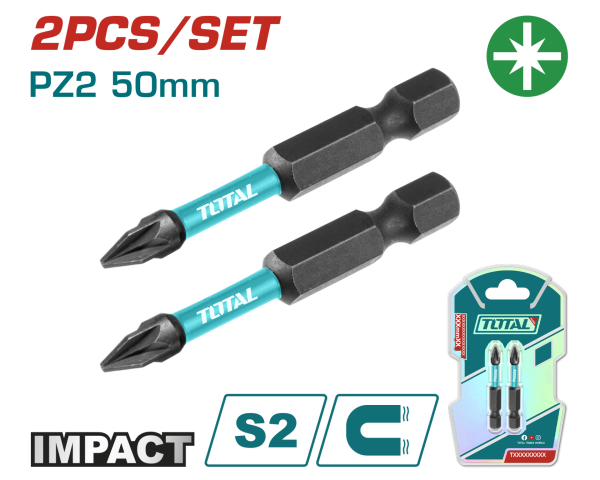 DARBELİ 50MM PZ2 BİTS UCU 2 Lİ