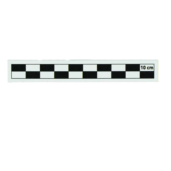 10 cm Alüminyum Fotoğraf Ölçeği Siyah Beyaz 12 mm