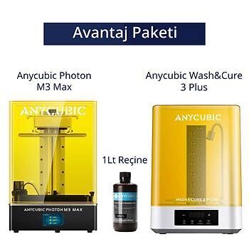 Anycubic Photon M3 MAX Reçineli SLA 3D Yazıcı Avantaj Paketi