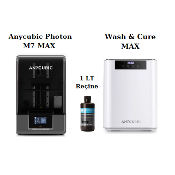 Anycubic Photon Mono M7 Max Reçineli 3D Yazıcı Avantaj Paketi