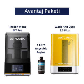 Anycubic Photon Mono M7 Pro Reçineli 3D Yazıcı Avantaj Paketi