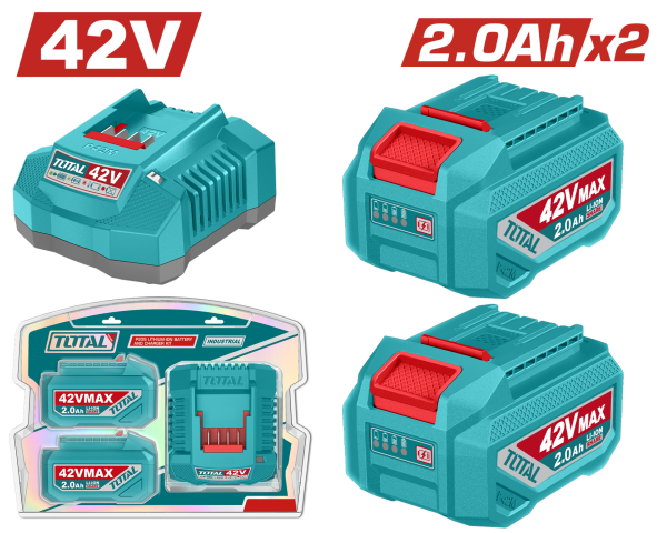 42V 2.0AH LI-ION AKÜ VE ŞARJ ALETİ SETİ