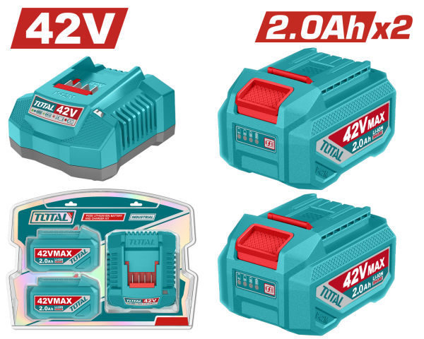42V 2.0AH LI-ION AKÜ VE ŞARJ ALETİ SETİ