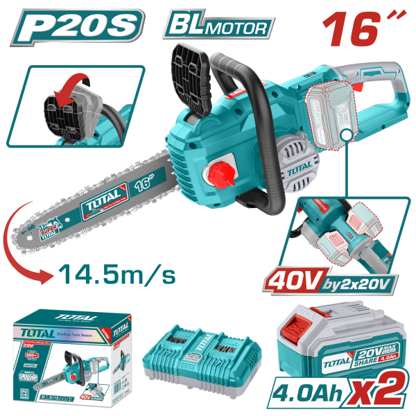 Lİ-ION AKÜLÜ 40V ZİNCİRLİ TESTERE