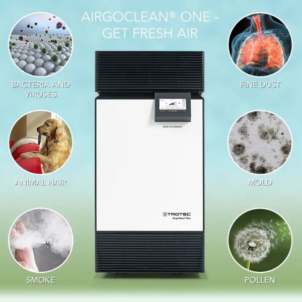 AirgoClean® ONE H14 Filtreli Hava Temizleyici