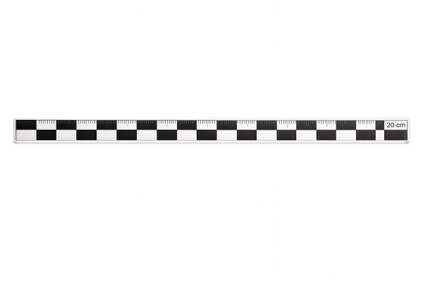 20 cm Siyah-Beyaz Arkeolojik Fotoğraf Ölçeği