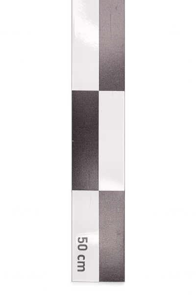 50 cm Siyah-Beyaz Alüminyum Lama Arkeolojik Fotoğraf Ölçeği