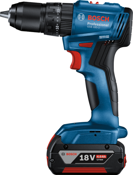 Bosch Professional GSB 185 LI Akülü Darbeli Delme Vidalama Mak.2 x 2.0 Ah; Case