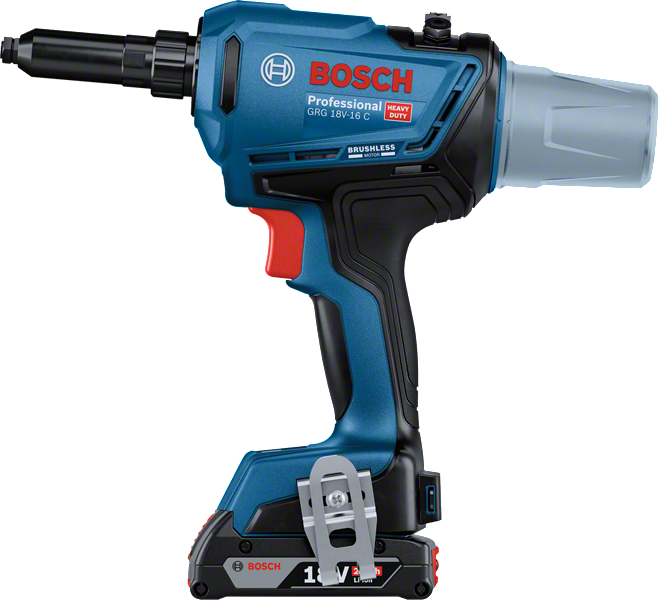 Bosch Professional GRG 18V-16 C (2x4,0 Ah,L-BOXX) Akülü Perçin Tabancası