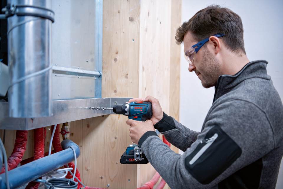 Bosch Professional GSR 18V-90 C (2x5.0Ah,GAL 18V-40,L-Boxx) Akülü Delme Vidalama Makinesi