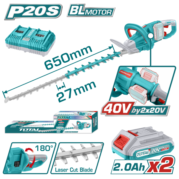 LI-ION AKÜLÜ 40V ÇİT KESME MAKİNESİ