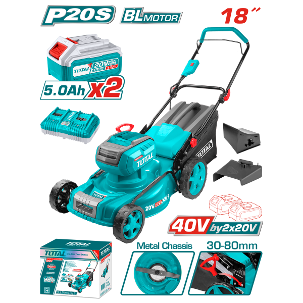 Li-Ion Akülü Çim Biçme Makinesi