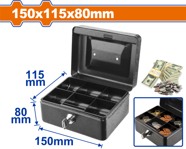 WADFOW METAL PARA KUTUSU 150MM