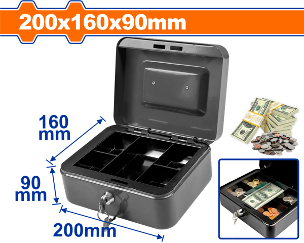 WADFOW METAL PARA KUTUSU 200MM