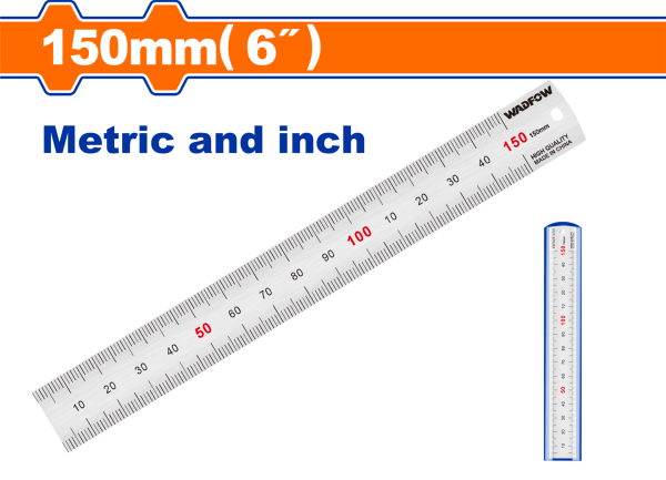 WADFOW ÇELİK CETVEL 150MM