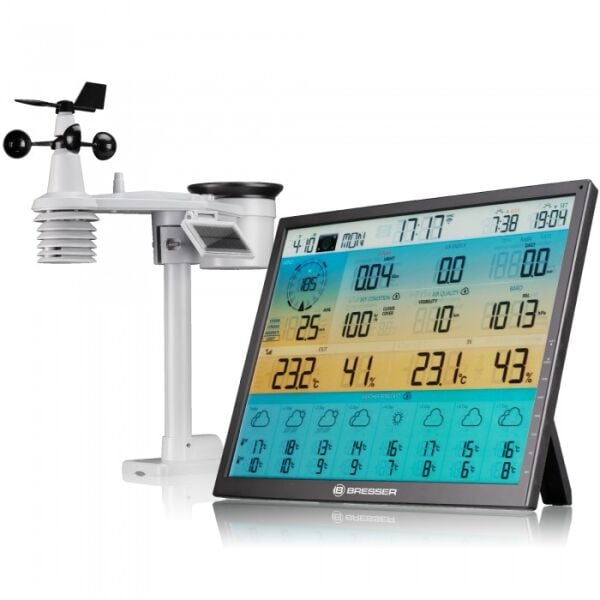 BRESSER, 4CAST XL WiFi Meteoroloji İstasyonu 7'si 1 arada (19'' Ekran)