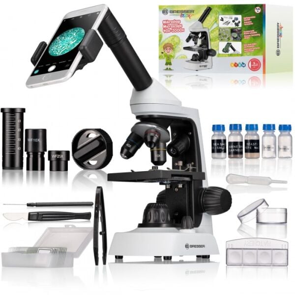 BRESSER, 40x-2000x büyütmeli BRESSER JUNIOR mikroskobu